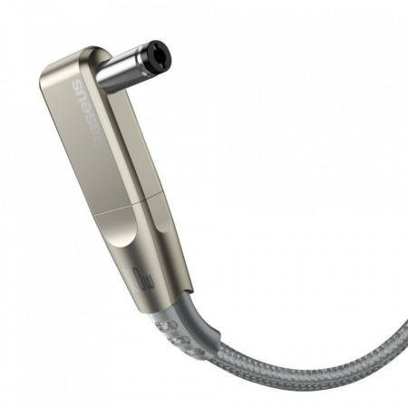 Baseus Cablu Flash Series 2 in 1 - USB to Tip C + 5,5 x 2,5mm DC adapter - 100W 5A 2 metri (CA1T2-A0G) grey - Img 2
