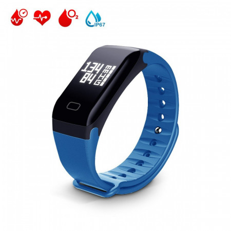 Bratara Smart, Fitness Tracker, Albastru, PMHOLM09773