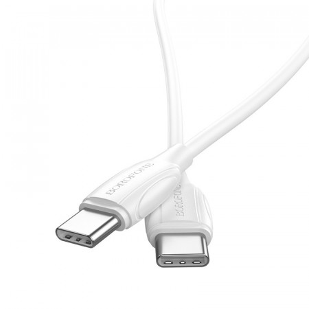 Cablu Borofone BX19 Double-speed - Type C to Type C - PD 60W 3A 1 metre white