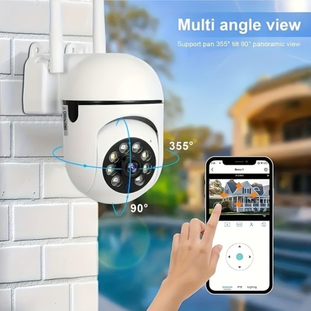 Camera video wireless 1080p HD color, vedere pe timp de noapte, pentru interior/exterior, PMKT106426 - Img 5