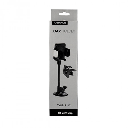Car Holder VENNUS - CHROME - R 17 /air vent and windshield mount/ - Img 2