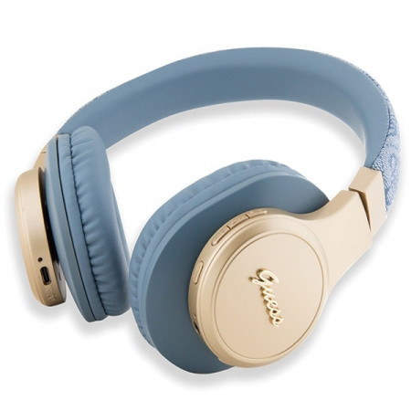 Casti Originala BluetoothGUESS 4G Script GUBH604GEMB Albastru
