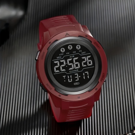 Ceas digital sport unisex cu lumină de noapte, alarma, cronometru, PMYG147728 - Img 2