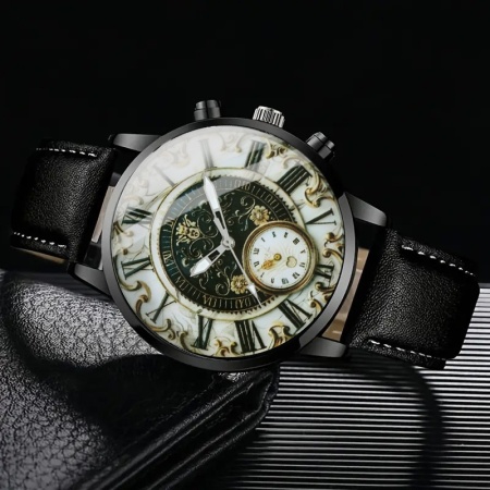 Ceas Quartz Retro, pentru barbati, TMNL10457528 - Img 5