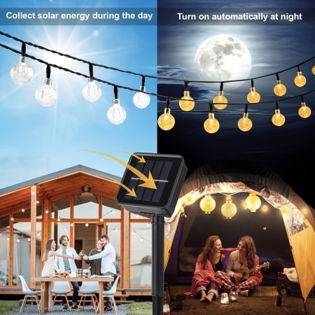 Ghirlandă de lumini solare rezistentă la apă – Iluminare elegantă pentru exterior, TMGE474788 - Img 4