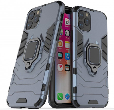 Husa iPhone 11 PRO Bleumarin Military cu Inel - Img 5