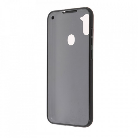 Husa Samsung Galaxy A11 - 360 Fully cu Spate din Policarbonat si Folie din Silicon - Negru - Img 2