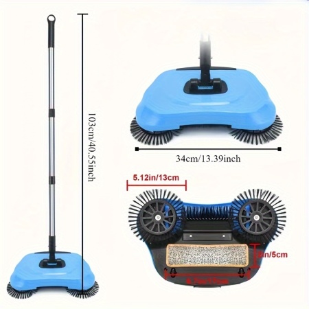 Mop Multifunctional 3 în 1 – Curatenie Rapida si Eficienta pentru Orice Suprafata, PMHX413408 - Img 2