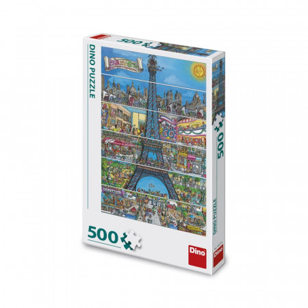 Puzzle Turnul Eiffel, 500 piese - DINO TOYS