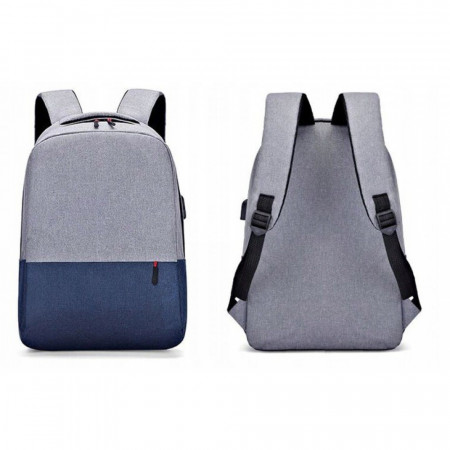Rucsac sport cu port USB, bluemarin/ gri, PMPL150WZ33 - Img 2