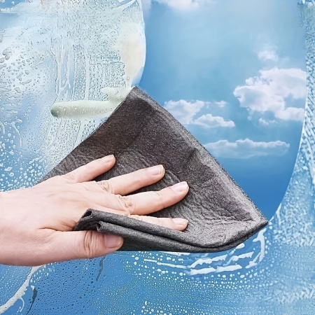 Set 5 lavete magice pentru curățat oglinzi și geamuri, ultra-absorbante, TMMV65545 - Img 7