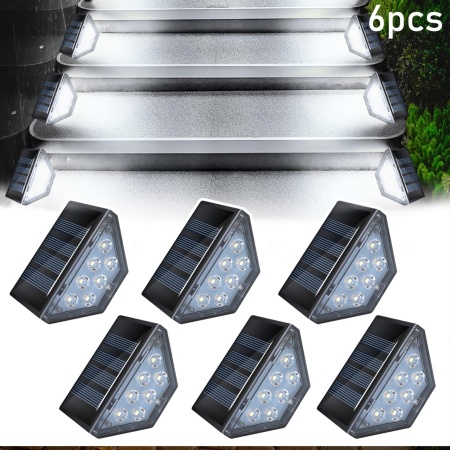 Set 6 lămpi solare LED pentru scări – Iluminat elegant și sigur pentru exterior, TMAF617397 - Img 5