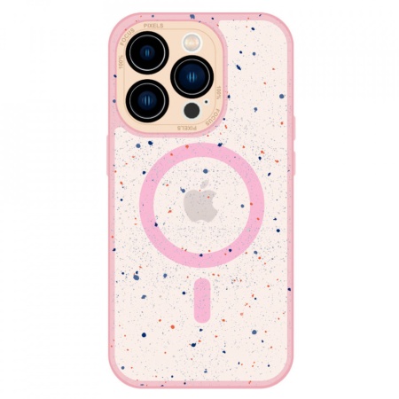 Tel Protect Magnetic Splash Frosted Case for Iphone 15 Light pink
