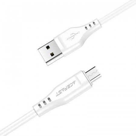 Acefast Cablu C3-09 - USB to MicroUSB - 2,4A 1,2 metri alb