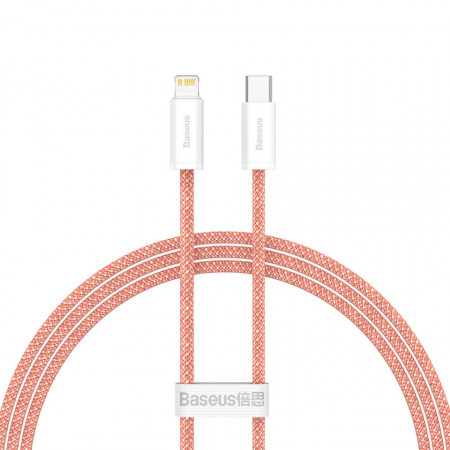 Baseus Cablu Dynamic - Tip C to Lightning - PD 20W 1 metru (CALD000007) orange - Img 3