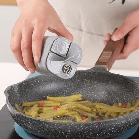 Dozator de condimente, cu 4 compartimente, gri, PMKH229467 - Img 2