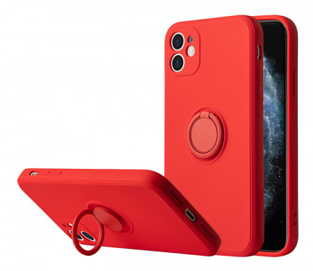 Husa pentru Xiaomi Redmi NOTE 10 5G / NOTE 10T 4G / 5G, Vennus Silicone cu inel, rosu - Img 7