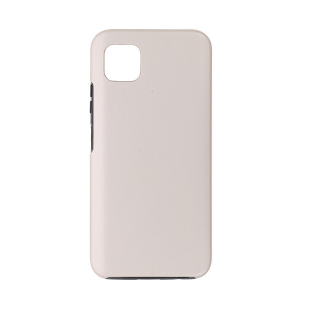 Husa Samsung Galaxy A51 - 360 Fully cu Spate din Policarbonat si Folie din Silicon - Crem