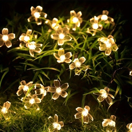 Lumini solare LED model floricele – Decor elegant pentru grădină, terasă și balcon, TMDA70011 - Img 6