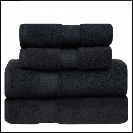 Prosop negru 70 x 140 cm, 550 gr/m2, PM701403-NEGRU