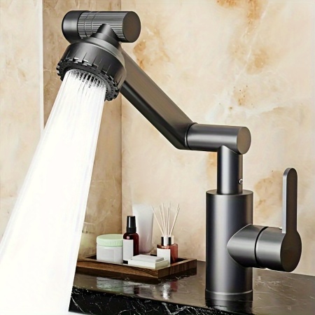 Robinet de baie modern, rotativ 360°, finisaj crom, PMTQ371326