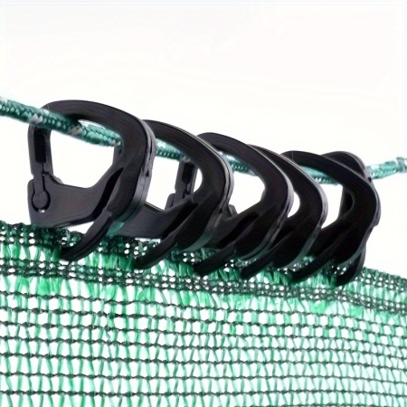 Set 50 bucati Cleme din Plastic Durabil pentru Plasa de Umbrire - Perfecte pentru Sere, Parasolare si Mobilier de Exterior, PMRA78149 - Img 2
