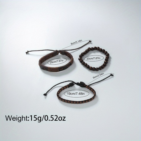 Set cadou, ceas barbatesc si 3 bratari, TMNU3313795 - Img 3