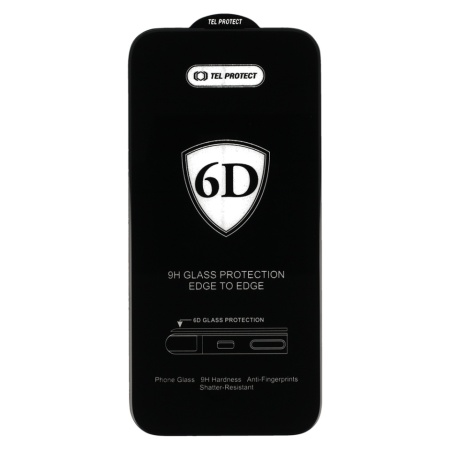 Tel Protect Full Glue 6D Tempered Glass for MOTOROLA EDGE 50 PRO/EDGE 50 ULTRA BLACK