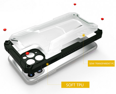 Tel Protect Hybrid Husa pentru Iphone 13 Pro Max Rosu - Img 2