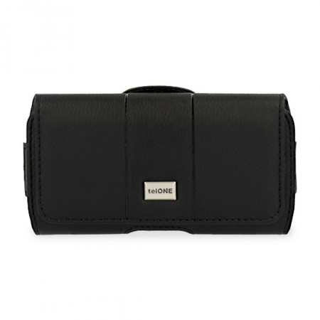 Telone MAX Belt Holster (SIZE 14) pentru Iphone 11/XR/Huawei P40/P30 Lite/Samsung A41/S20/S21 negru, leather - Img 3