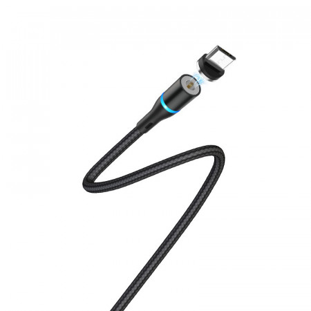 Borofone Cablu BU16 Skill magnetic - USB to Micro USB - 2,4A 1,2 metri Negru - Img 2