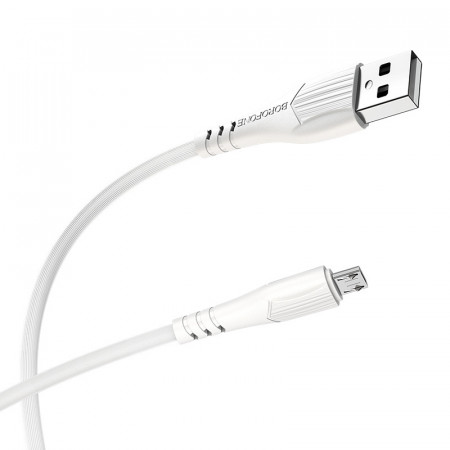 Borofone Cablu BX37 Wieldy - USB to Micro USB - 1 metre white