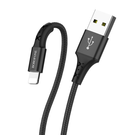Cablu Borofone BX20 Enjoy - USB to Lightning - 2A 1 metru negru - Img 2