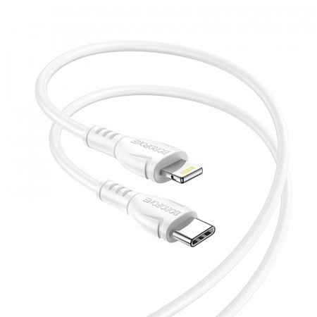 Cablu Borofone BX51 Triumph - Tip C to Lightning - 2,4A 1 metru white - Img 3