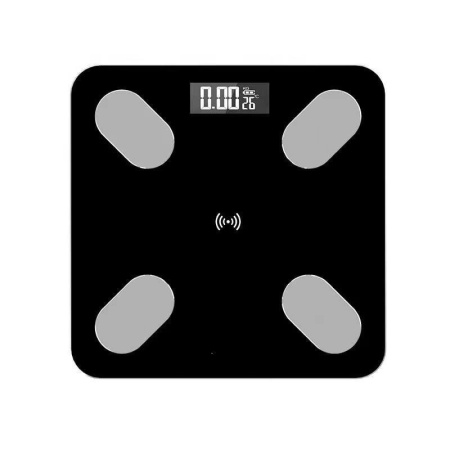 Cantar inteligent Smartix cu acumulator, Corporal analitic, compatibil Android si iOS, Bluetooth, 26 functii, 180kg, 27x27cm, Negru, AD26180 - Img 4