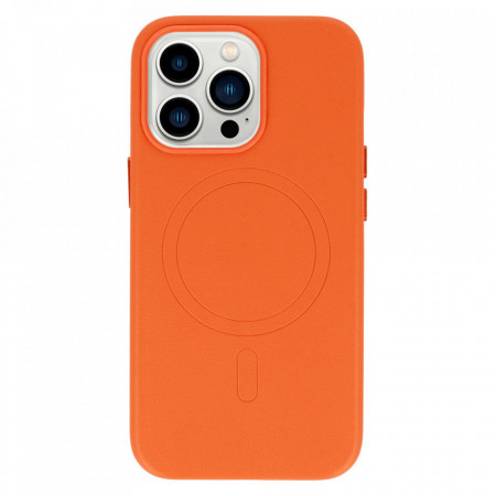 Carcasa MagSafe Piele Iphone 13 Pro Orange - Img 2