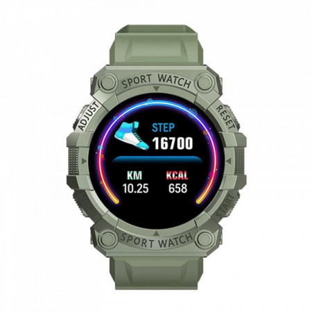 Ceas Smartwatch, Bluetooth cu un Design Sport, Monitorizare Puls, Tensiune, Reamintire Sedentarism, Hidratare. Monitorizare pasi si sporturile practicate, verde, PMHOLM36593