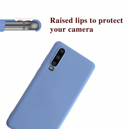 Husa Huawei Mate P30 Albastra Deschis din Silicon Premium Ultra Soft - Img 3