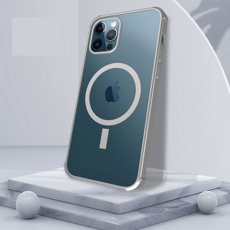 Husa Magsafe pentru Apple iPhone 12 PRO MAX, cu protectie la camera, transparenta IP12PROMAX-001 - Img 2