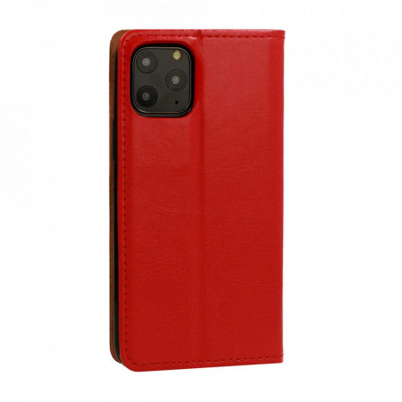 Husa pentru SAMSUNG GALAXY A22 4G, rosu, (piele italiana originala) - Img 4