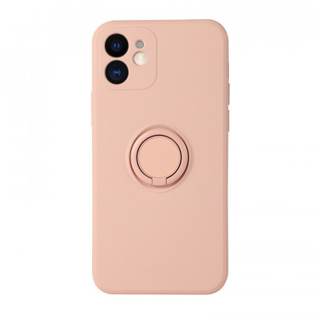 Husa pentru SAMSUNG GALAXY S21 ULTRA, Vennus Silicone cu inel, roz - Img 2