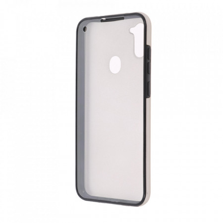 Husa Samsung Galaxy A11 - 360 Fully cu Spate din Policarbonat si Folie din Silicon - Crem - Img 2