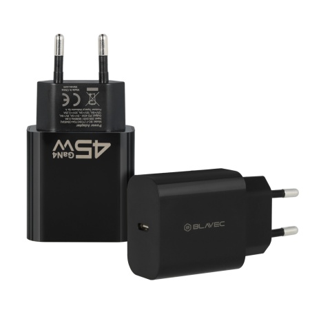 Incarcator de perete Blavec BC-7 GaN4, Tip C, 45W 3A, negru, MGLAD001958 - Img 2