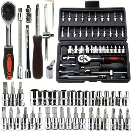 Kit de biti Torx durabil pentru reparatii auto si casnice, Include cutie de stocare, TMRF534220 - Img 4