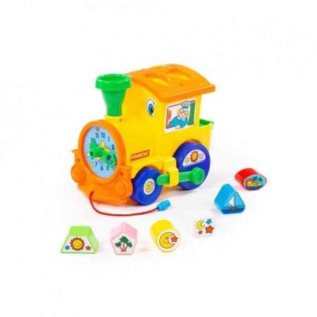 Locomotiva educativa+forme, 22x14x18 cm, Cavallino
