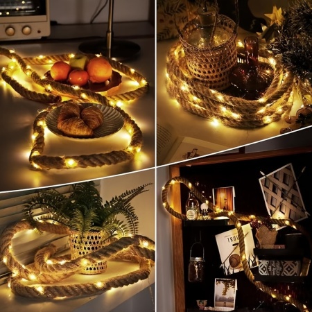 Lumini solare LED model sfoară – Iluminat decorativ pentru grădină, terasă și balcon, TMWX735656 - Img 8