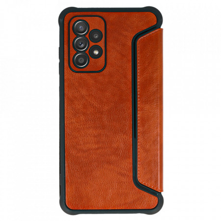 Razor Leather Book Carcasa pentru Samsung Galaxy A53 5G brown - Img 2