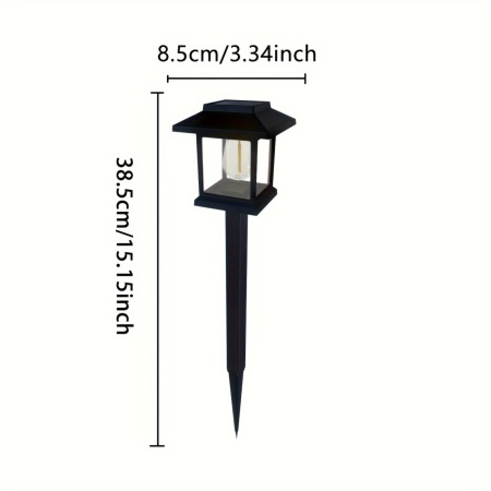 Set lămpi solare LED tip felinar pentru grădină – Iluminat clasic și ambiental pentru alei, TMYB302022 - Img 5