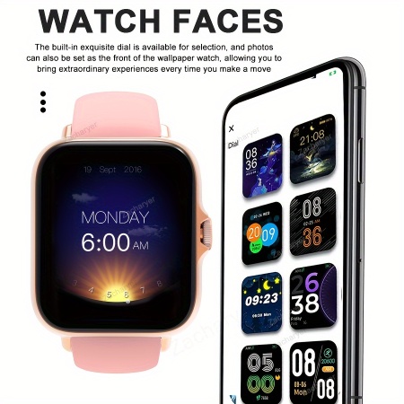 Smartwatch pentru telefoane Android/iPhone, cu mod sport, apeluri wireless, notificari de mesaje, potrivit pentru barbati si femei, autonomie lunga a bateriei, PMKJ270881-ALB - Img 4