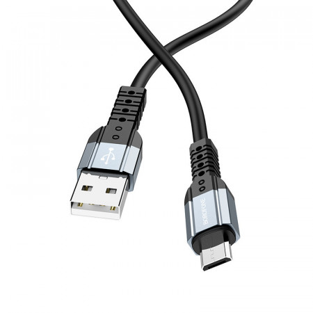Borofone Cable BX64 Special Silicone - USB to Micro USB - 3A 1 metre black